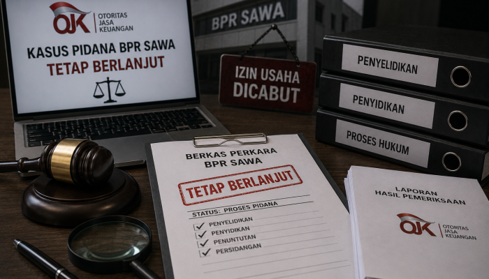 Meski Izin Dicabut, OJK Pastikan Kasus Pidana BPR SAWA Tetap Berlanjut