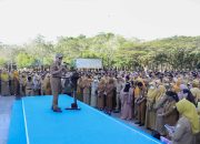 Pimpin Apel Gabungan, Gubernur Sultra Tekankan Disiplin, Integritas, Pelayanan, dan Sistem Merit bagi ASN