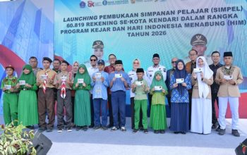 Kendari Hampir Tuntas 100 Persen! Pemkot Luncurkan KEJAR, Budaya Menabung Ditanamkan Sejak Bangku Sekolah