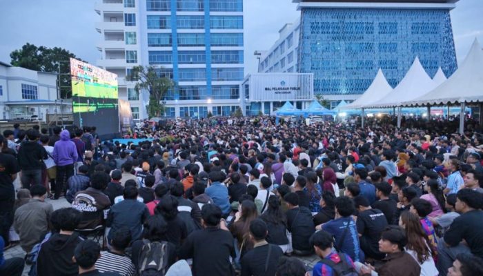 Antusiasme Warga Kendari dalam Nobar Final Piala Dunia 2026 di Balai Kota