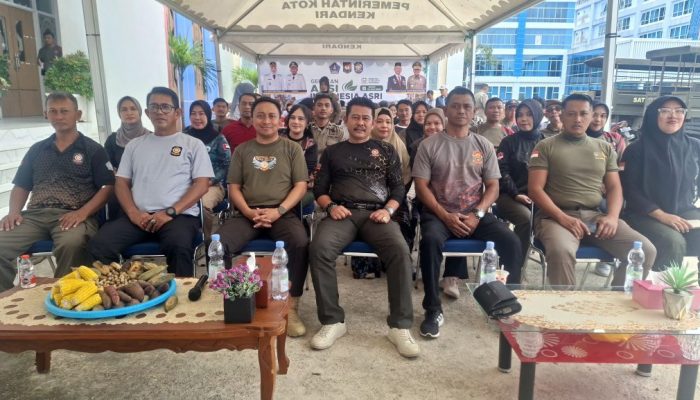 Satpol PP Kendari Luncurkan Gerakan Indonesia ASRI dan Gelar Donor Darah