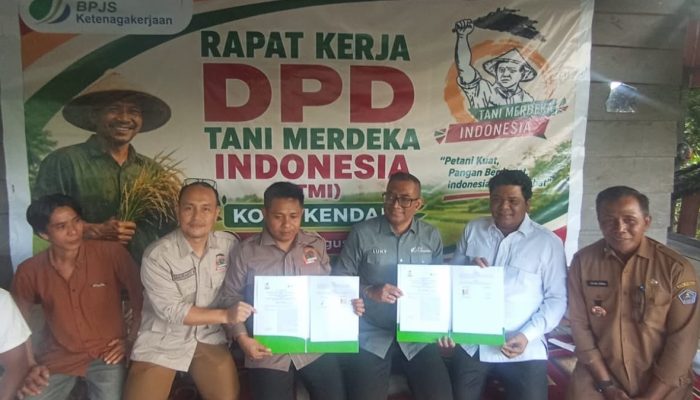 Lindungi Petani, BPJS Ketenagakerjaan Sultra dan Tani Merdeka Jalin Kerja Sama