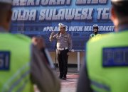 Pimpin Apel Fungsi, Dirlantas Polda Sultra Tekankan Kerapian Personel dan Kepedulian dengan Penindakan terhadap Pengguna jalan yang melakukan Pelanggaran