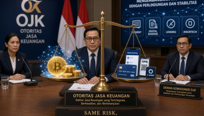 OJK Tegaskan Prinsip ‘Same Risk, Same Regulation’ untuk Kripto dan Fintek