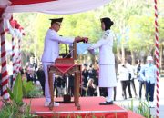 Gubernur ASR Pimpin Upacara HUT ke-81 RI, Wagub Hugua Dampingi Menteri KKP di KNMP Sorue