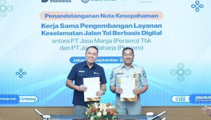 Perkuat Kolaborasi, Jasa Marga dan Jasa Raharja Hadirkan Layanan Keselamatan Jalan Tol Berbasis Digital 