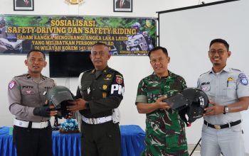 Jasa Raharja dan Ditlantas Polda Sultra Latih Prajurit TNI AD Jadi Pelopor Keselamatan Berlalu Lintas