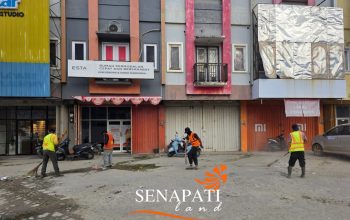 Senapati Land Kendari Benahi Fasilitas Pertokoan, Ciptakan Kawasan Usaha Bersih dan Nyaman