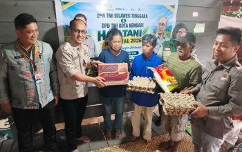 Kolaborasi DPW TMI Sultra dan DPD TMI Kendari Peringati Hari Tani, Bantu Petani Korban Kebakaran