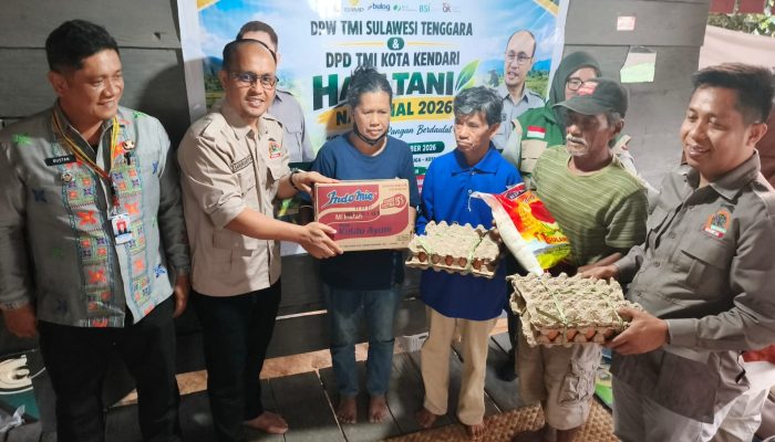 Kolaborasi DPW TMI Sultra dan DPD TMI Kendari Peringati Hari Tani, Bantu Petani Korban Kebakaran