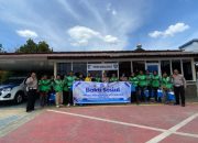 Hari Lalu Lintas Bhayangkara ke-71, Ditlantas Polda Sultra Rangkul Ojol Lewat Baksos dan Polantas Karib